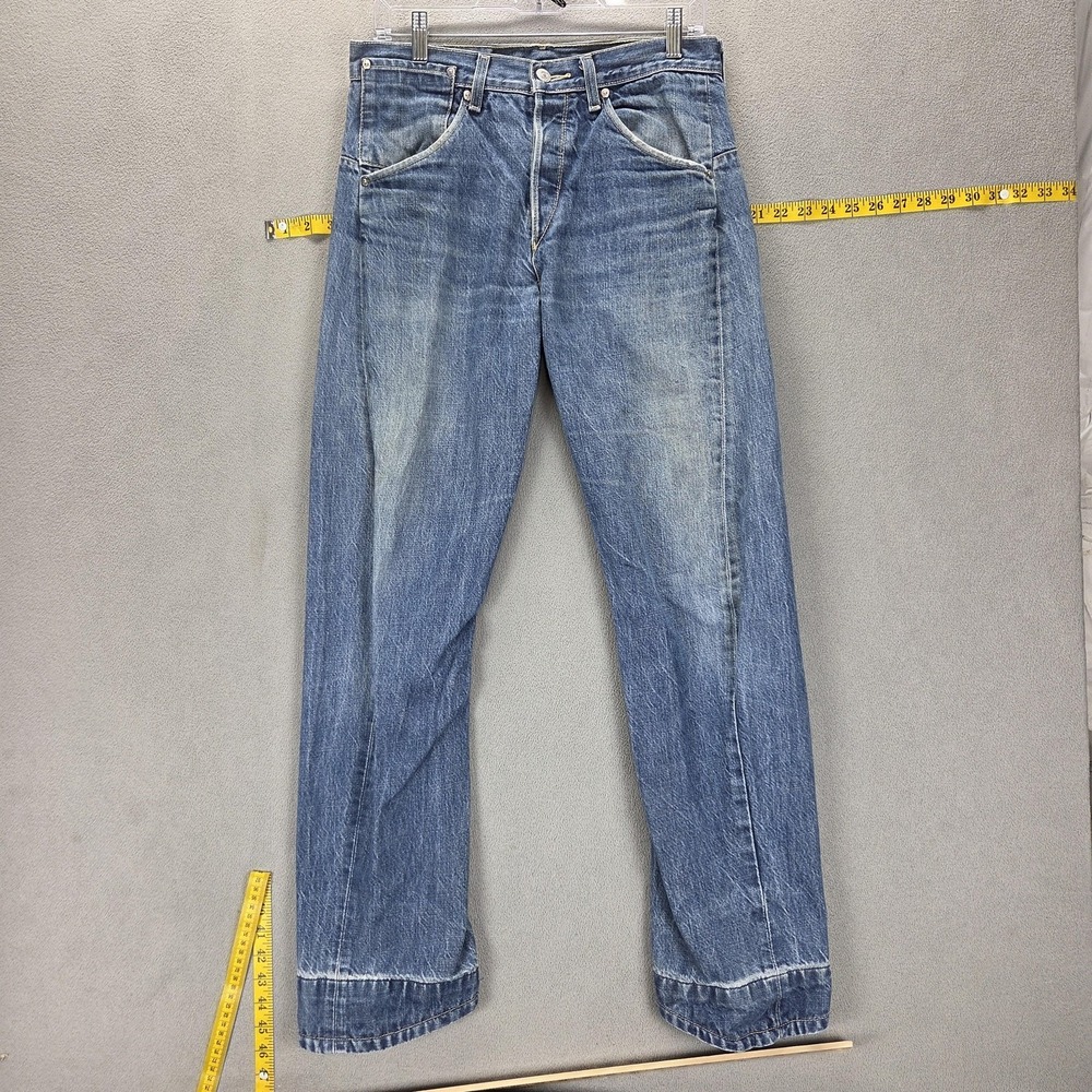 Vintage Levis Engineered Jeans Mens 31x32 Blue Twisted Button Fly Medium Wash